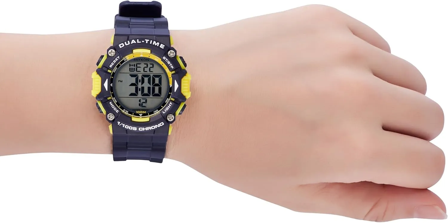 Timer, Alarm, Dual Time, 24hr Military Time, imprecise haphazardly hardwood gourmet tone 100M Water Resistant Miykon Womens Sports Digital Watch - Lightweight Shockproof, Super Illuminator, Stopwatch and 