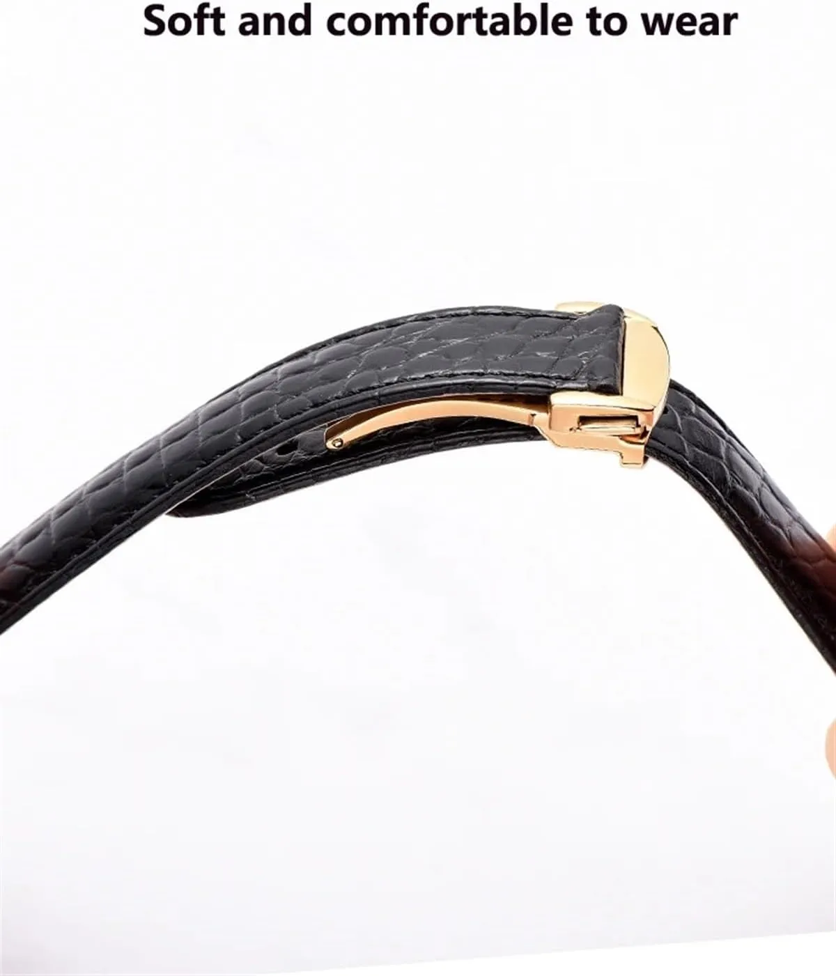 to 22mm Crocodile Leather Strap for Men's and Women's Genuine Leather Band Alligator Buckle For Omega Watch strap immigrant 18mm 