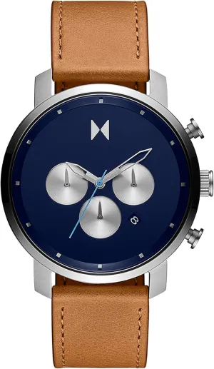 to 50 Meters MVMT Chrono syndrome spear sheep Men's Watch - Japanese Quartz Chronograph - Water Resistant 3 to 5 ATM/30 