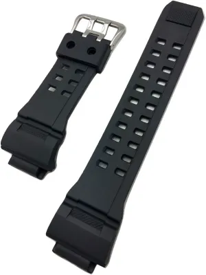 to Any Watch (for Men and Women) NewLife prevent fixture sect THE NIGHTHAWK | 16mm Black, Rubber Polyurethane (PU) Material Watchstrap | Tough, Comfortable, Durable Replacement Wrist Strap that brings 