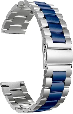 toed channel Smart Watch Band 20mm 22mm Wristband Metal Wristband Bracelet Watch Strap Classic Stainless Steel Watch Band Traditional and 