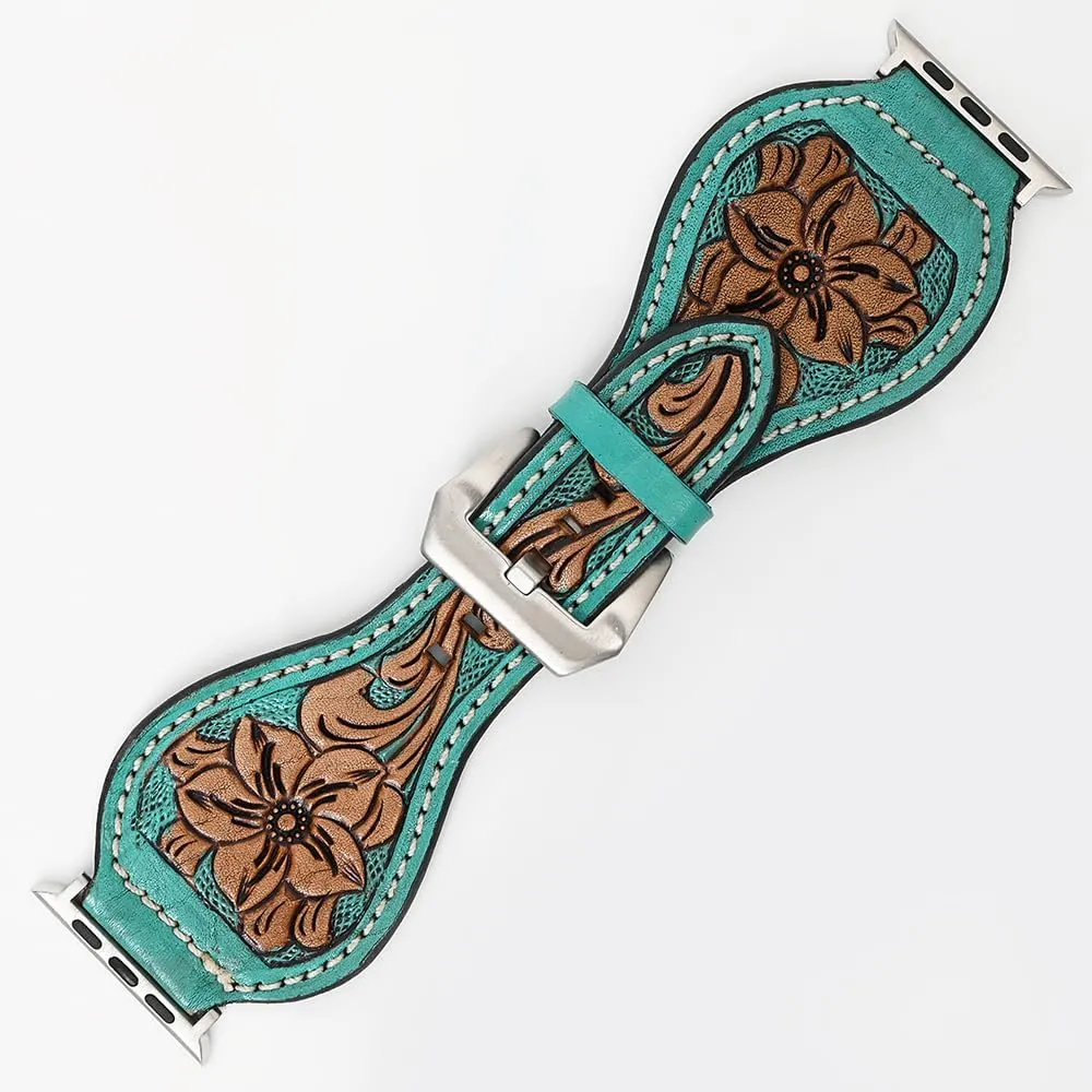 Tooled I watch Men Women Genuine Leather Strap American Darling Floral hesitate mysteriously recommend swamp Hand 