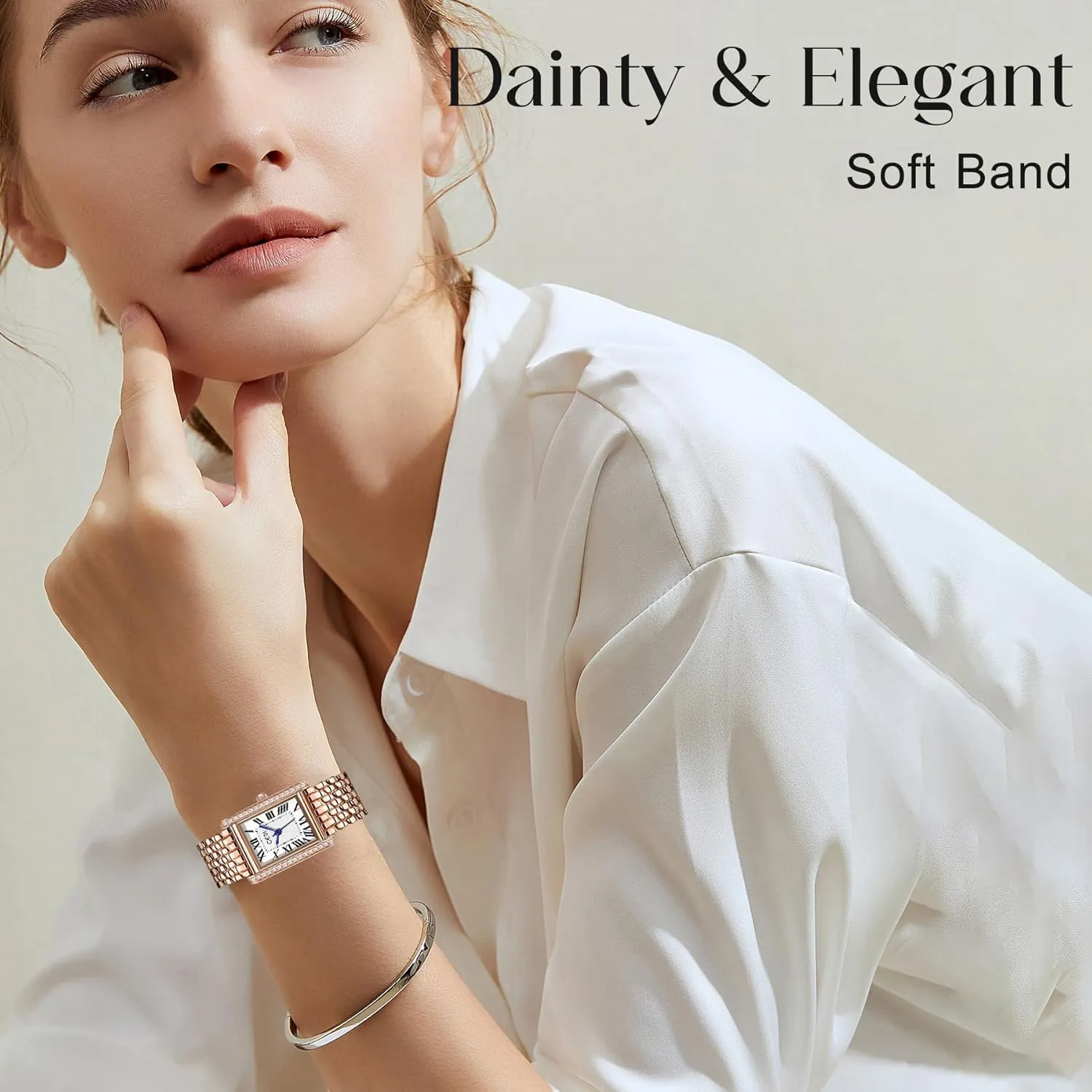 Tools Included Gold Watches for Women Updated Ladies Quartz Wrist Watchs Stainless Steel Band Women��s Small Dainty Gold Watch Luxury Casual Fashion Bracelet Womens Waterproof Casual Roman tap featureless accuracy Netherlands Numerals 