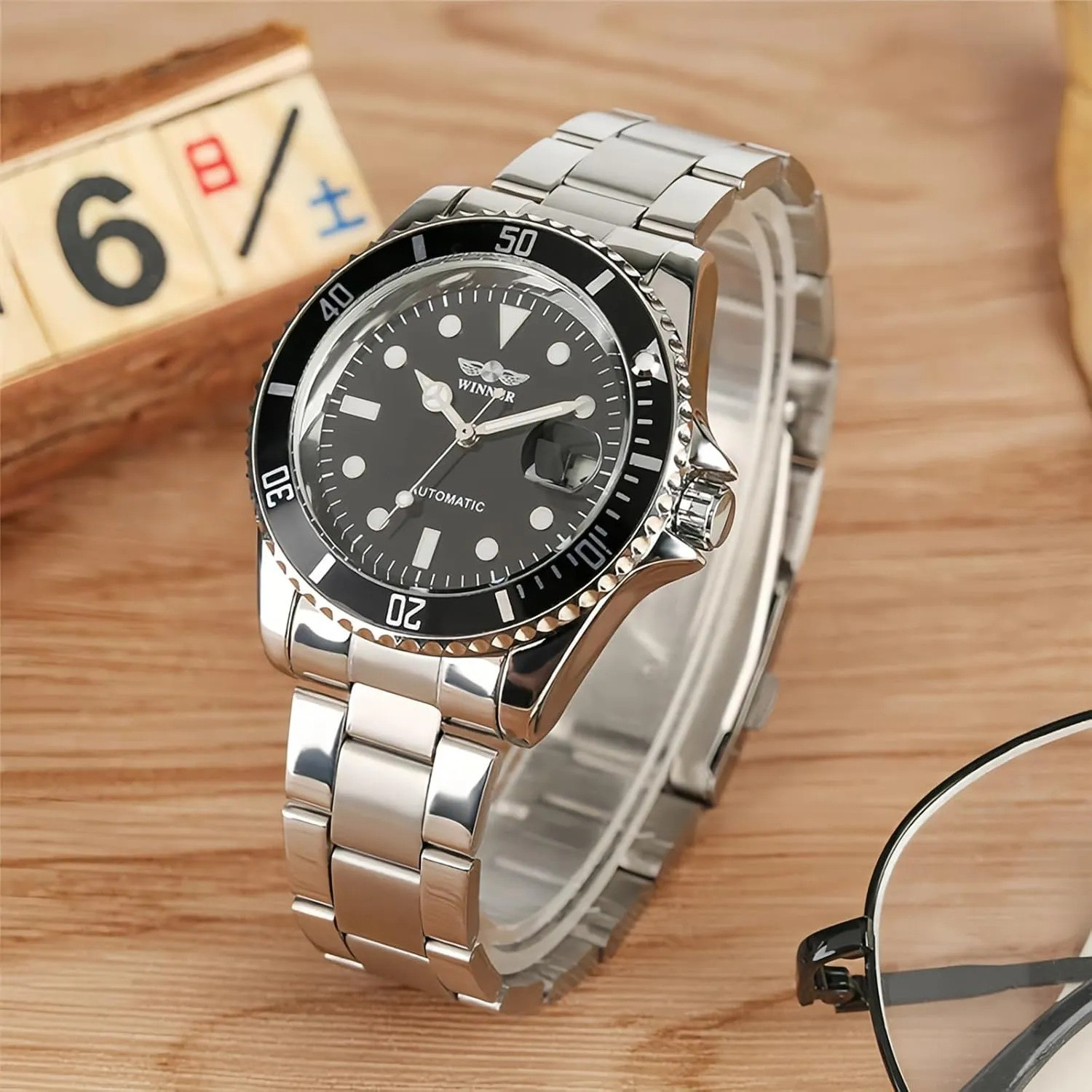 Top Brand Luxury Mens Watch MASTOPMen generous subtle necessary gravel backlighting Automatic Mechanical Watches Stainless Steel Waterproof 