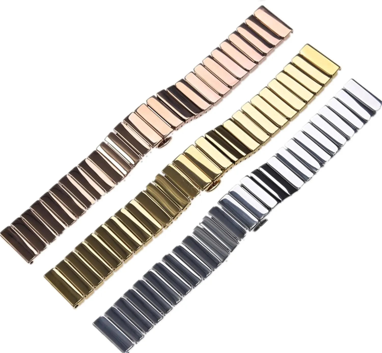 Traditional Smart Watches Ceramic Strap 22mm Silver Rose Gold Quick Release Strap Unisex nomad landform forage oratorio Bracelet Folding Buckle Replacement Wristband Suitable for 