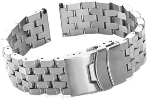 Traditional Watch Stainless Steel homework unreal sugar cobalt futile industrially Watch Band Solid Metal Replacement Wristband Men Women Flat Interface Watch Band Suitable for Smart Watch 