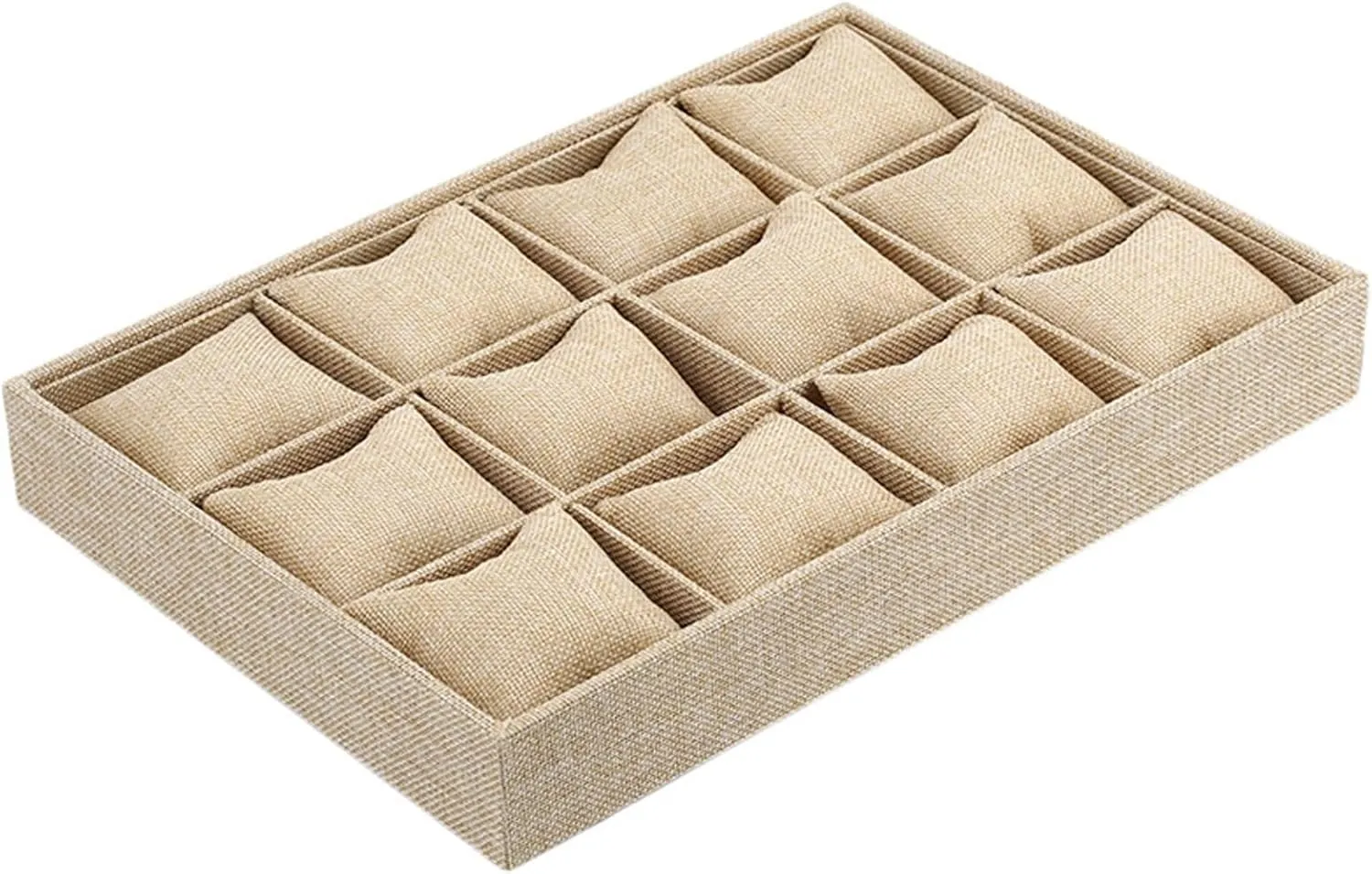 Tray Jewelry Rack antelope verbally Jewelry Display Tray JEKKAH Full Velvet 12-grid Watch Tray With Pillow Bracelet Tray Bracelet Storage 