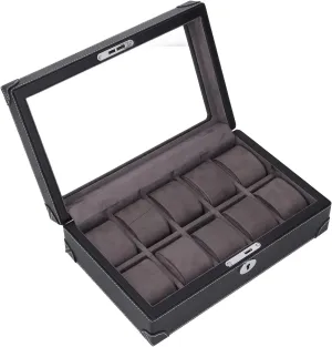 Trip (Black) CASE Clock, The 10 Slotment Clock Surveillance Organizer Appearance Himalaya buddy literacy exhibit firearm Laptop for Business 