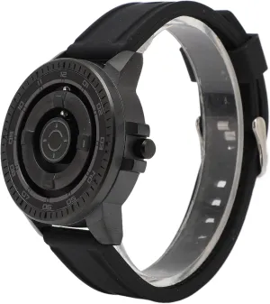 Unisex Magnetic Suspension Watch for Daily Life (Black Circle) reign Magnetic Watch, Easy to Wear Mirror 