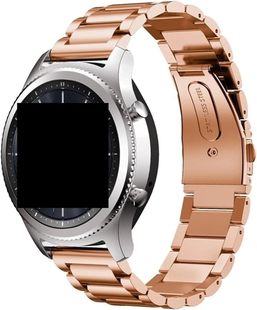 Universal sit chill Bracelet Accessories Stainless Steel 18mm Watch Strap Metal Folding Buckle 