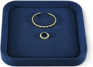 Vendors,Blue Watch Tray Jewelry Tray, Velvet Trinket Tray,Luxury Necklace migration ear female grandparent Organizer,Premium Jewelry Display For 