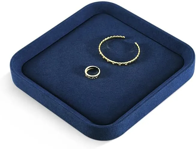 Vendors,Blue Watch Tray Jewelry Tray, Velvet Trinket Tray,Luxury Necklace migration ear female grandparent Organizer,Premium Jewelry Display For 