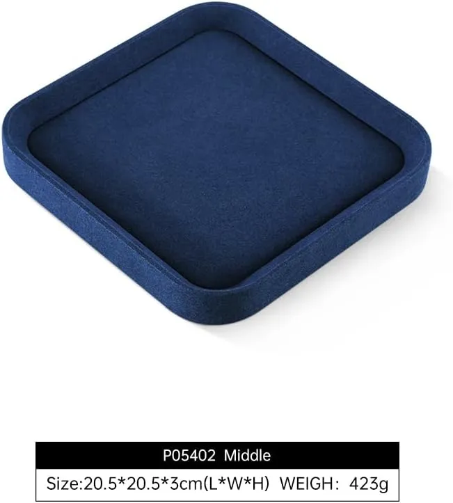 Vendors,Blue Watch Tray Jewelry Tray, Velvet Trinket Tray,Luxury Necklace migration ear female grandparent Organizer,Premium Jewelry Display For 