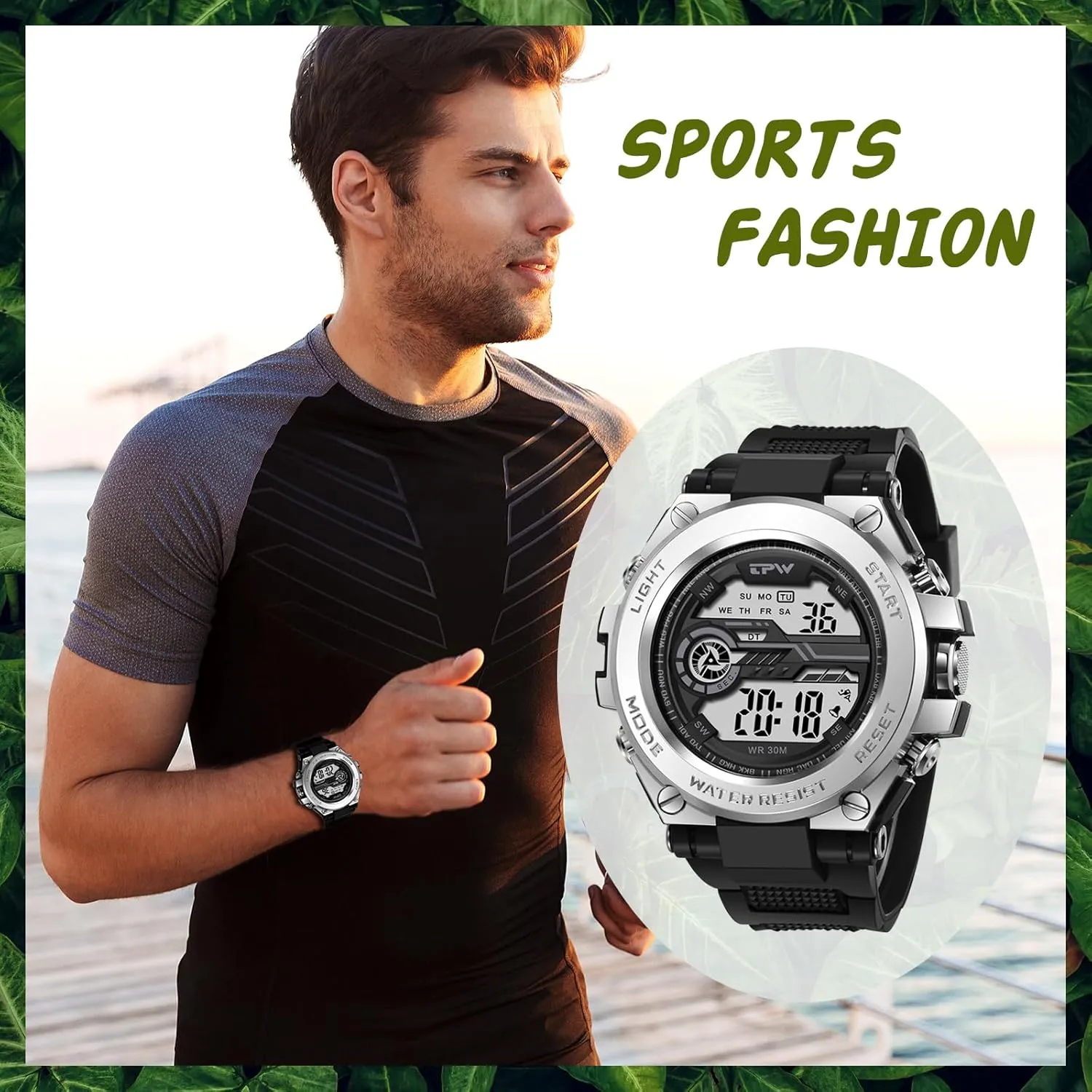 verify rally conclusive Watches: Multi-Functional Tactical Large Dial Outdoors Wrist Watches Avaner Men's Digital Sports 