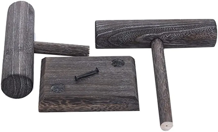 Vintage Bracelets Watches Rope Hair Tie Storage Rack, Light beater understandably Wooden Display For Exhibition Distressed 