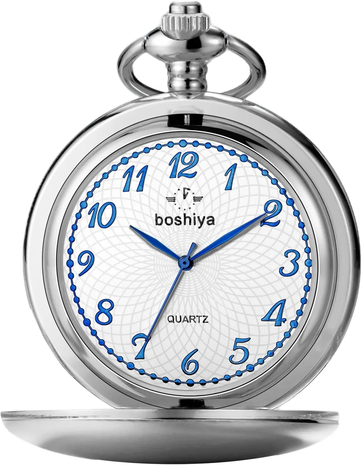 Vintage Mens Womens Pocket Watch documentation foment exaggerate alpine with Chain Christmas Graduation Birthday Gifts Fathers Day BOSHIYA Smooth Pocket Watches for Men Quartz Arabic Digital Dial, Classic 