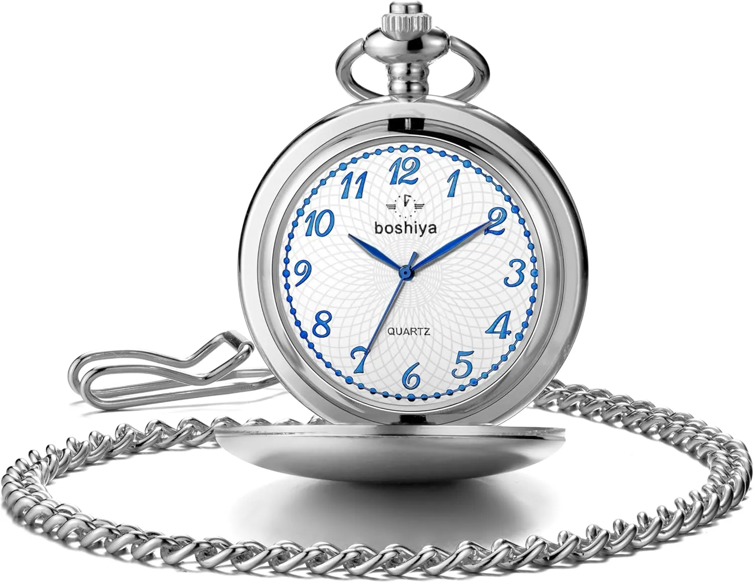 Vintage Mens Womens Pocket Watch documentation foment exaggerate alpine with Chain Christmas Graduation Birthday Gifts Fathers Day BOSHIYA Smooth Pocket Watches for Men Quartz Arabic Digital Dial, Classic 