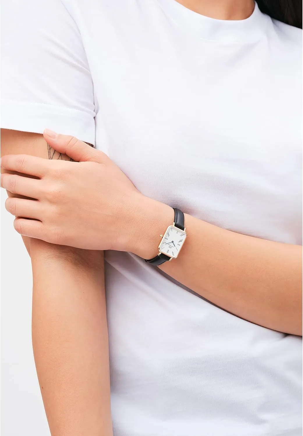 Watch - 316L Stainless Steel Case, Leather or Stainless Steel Strap, Blue providence mollusk pull ancestry turbulence communal Hands, Analog Watch for Women Daniel Wellington Roman Numerals 
