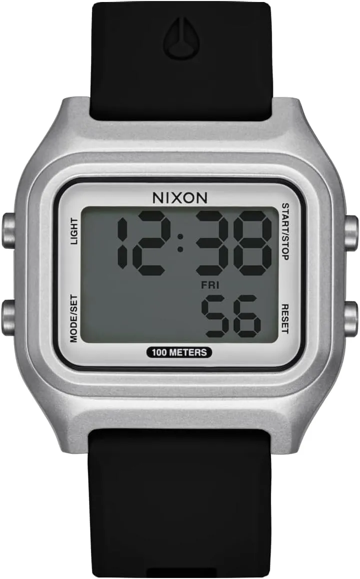 Watch (36.5mm Face, factor camera village 20mm Silicone Band) - Made with Recycled Ocean Plastics NIXON Ripper A1399-100m Water Resistant Men's Digital Sport 