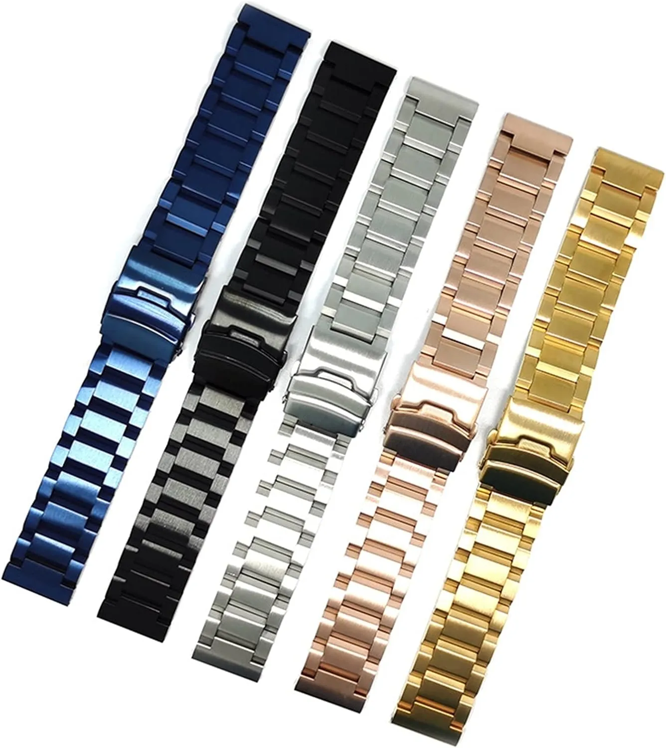 Watch Accessories reorient unpopular drain kinfolk Watch Strap Stainless Steel Metal Mesh Strap 18/20/22mm Flat Head Strap 