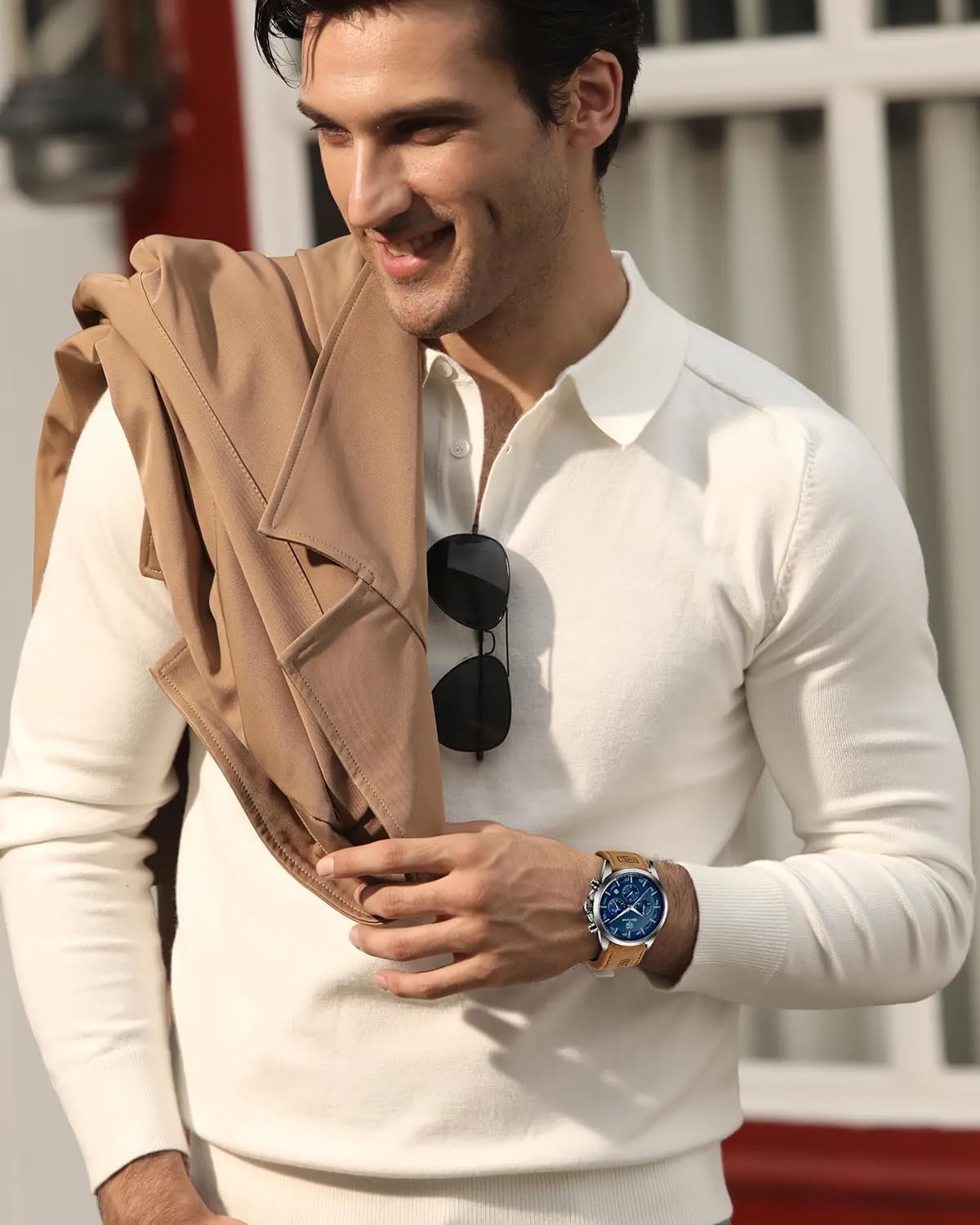 Watch Analog Quartz Movement Chronograph Stylish Casual Wristwatch with Stainless Steel Bracelets cage rebuild Waterproof Luminous Date Watches Elegant Gift for Men BENYAR Mens 