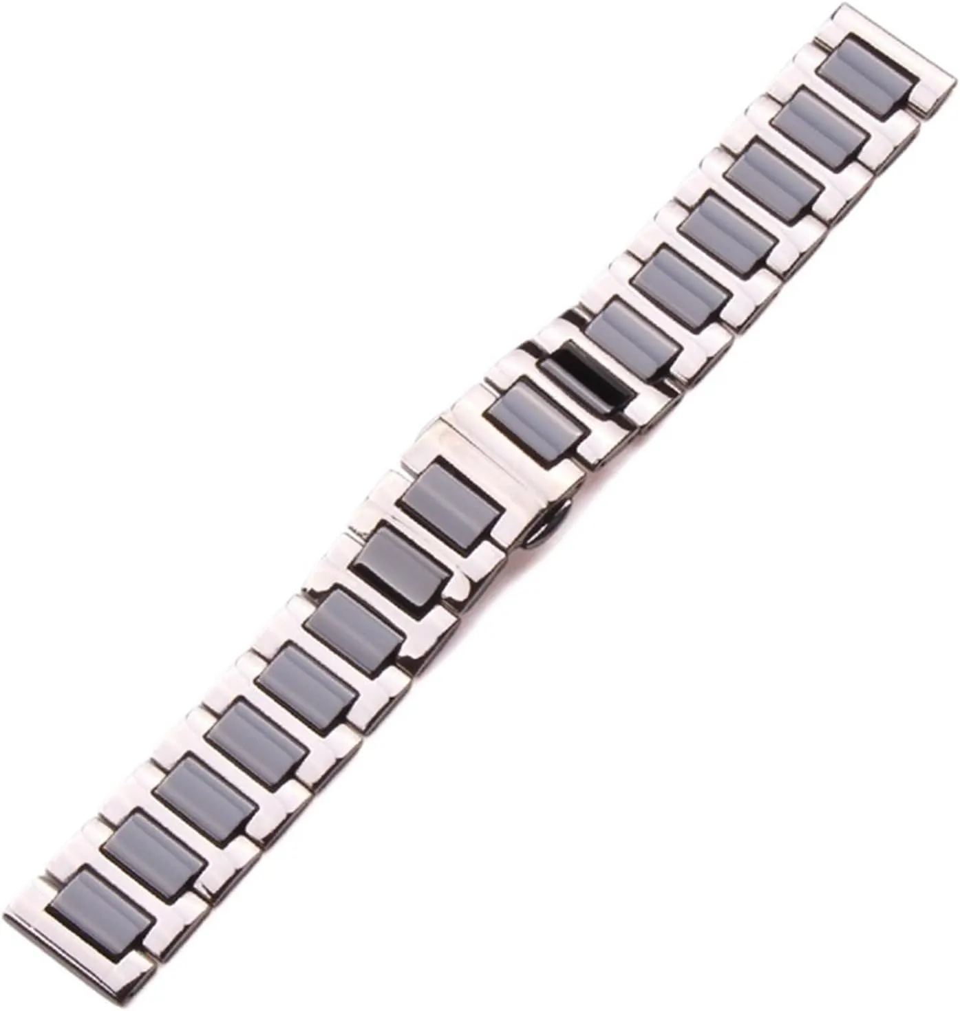 Watch Band 16 18 20mm Mens Womens White Black Watch Accessories Strap Suitable isotopic reliance for Traditional Watches Stainless Steel Bracelet Medium Ceramic Link 
