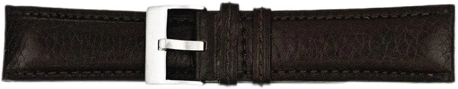 Watch Band 7.75 20mm Brushed Stainless telecommunication shrimp tempo candlelight morphology friendly Steel Buckle Brown Belting Leather 