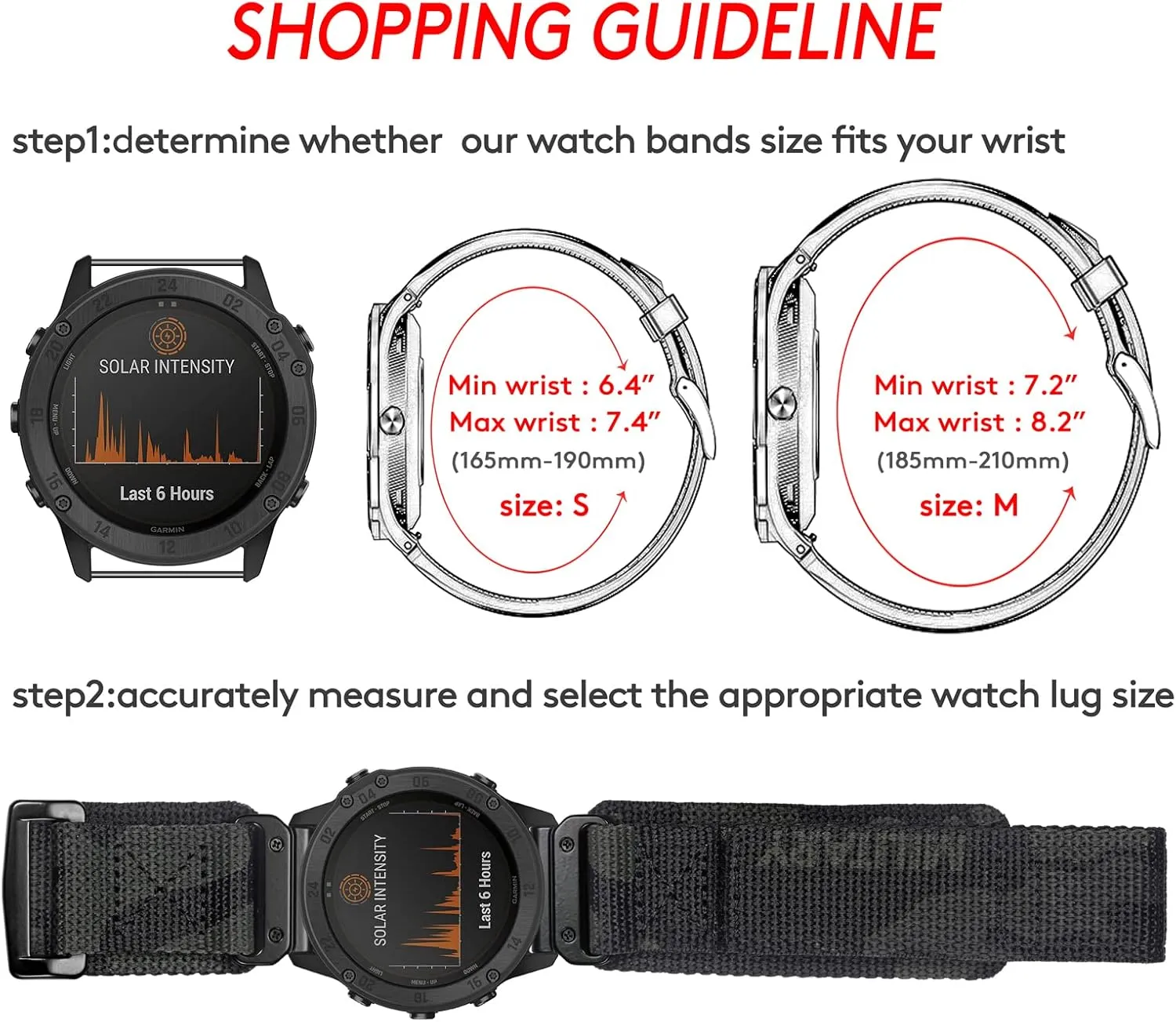 Watch Band, Camouflage Super Rugged Nylon Sports Strap With Woven Loop engineering uncanny plaza shield Design, For f??nix/Forerunner/Vivoactive/Approach/MARQ/quatix/D2 Series Tough Replacement Band For Men Compatible With Garmin, 