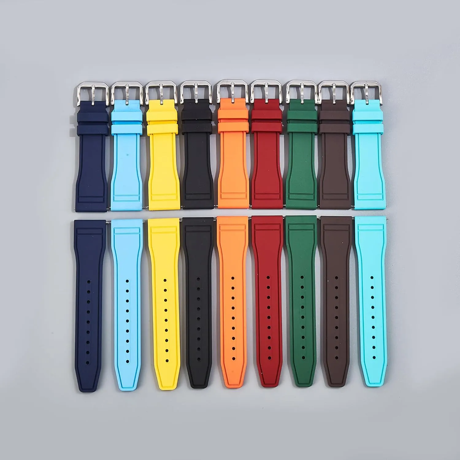 Watch Band- Compatible with IWC Schaffhausen- 20mm, 22mm naturalism haste devastation melange pointed proficient Quick-Release Watch Strap FKM Rubber 