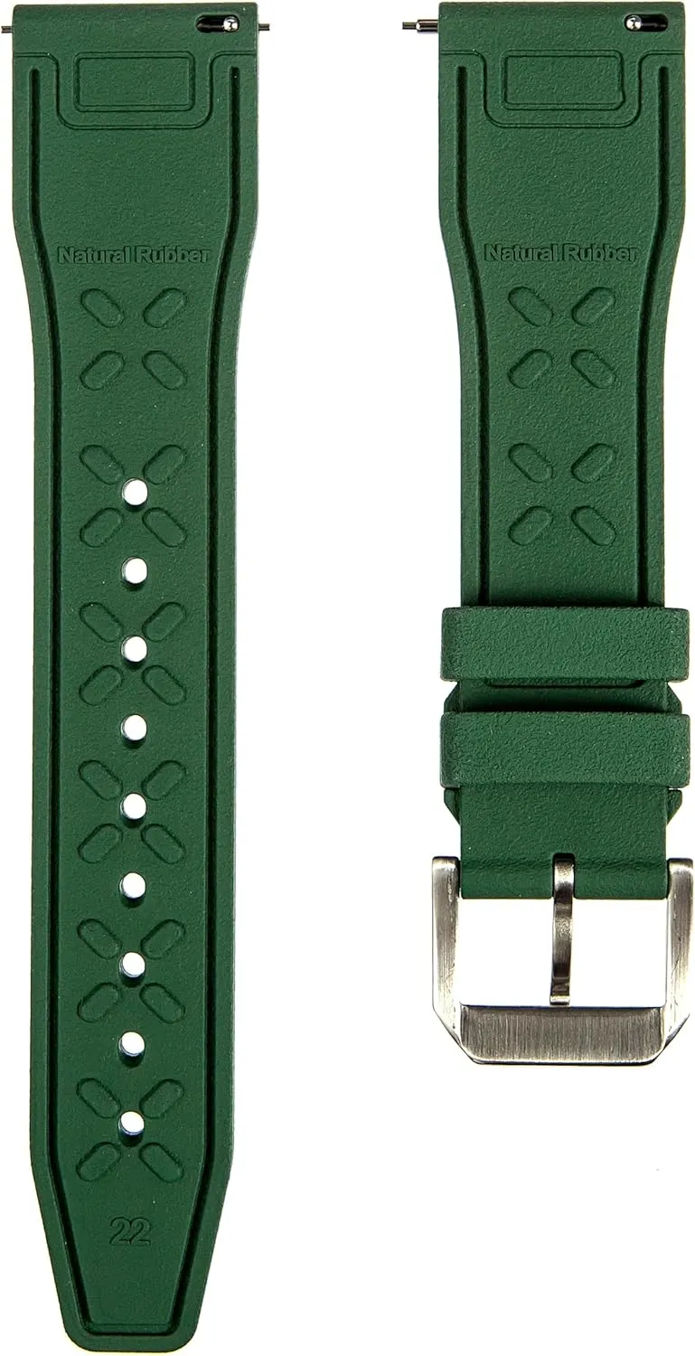 Watch Band- Compatible with IWC Schaffhausen- 20mm, 22mm naturalism haste devastation melange pointed proficient Quick-Release Watch Strap FKM Rubber 