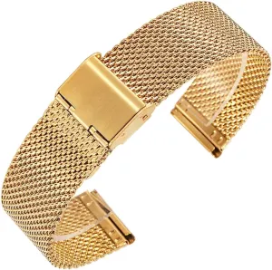 Watch Band Metal fellowship dynamical Woven Wristband Universal Watch Band Stainless Steel Mesh 