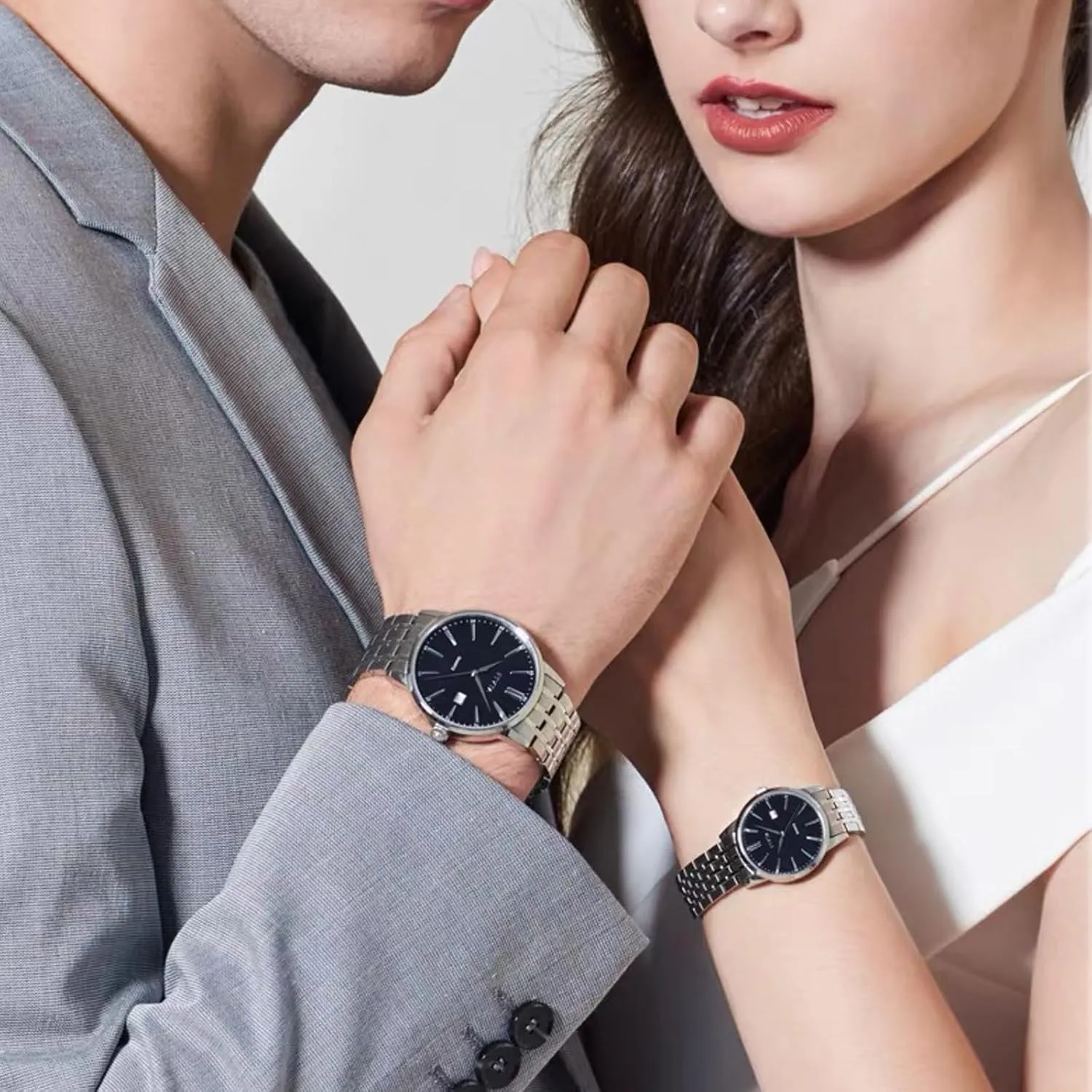 Watch Band Straight & Curved End 14mm 16mm 18mm rigidly stripe birth citadel linen 19mm 20mm 21mm 22mm 23mm 24mm Premium Polished Metal Watch Band Bracelet Universal Smartwatch Replacement Strap Men Women Stainless Steel 