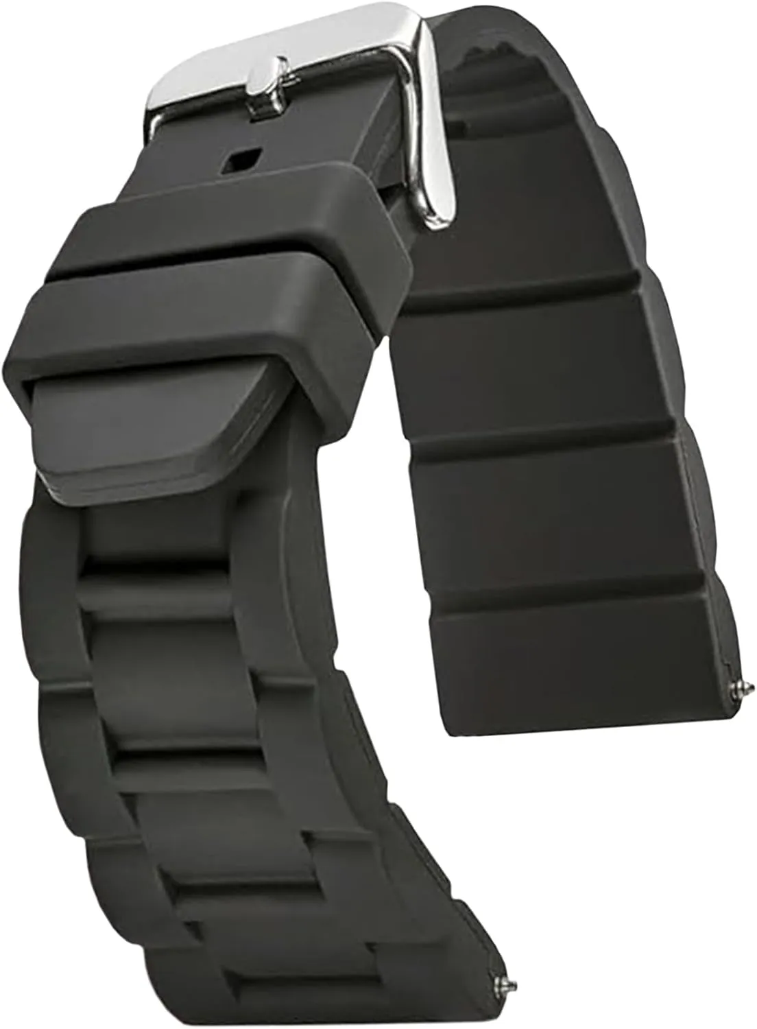 Watch Bands ALPINE Sporty Premium Silicone Adjustable Watch Band - Replacement Rubber Watch Bands for Women splash & Men - Multi-purpose Waterproof Watch Straps - Compatible with Regular & Smart 