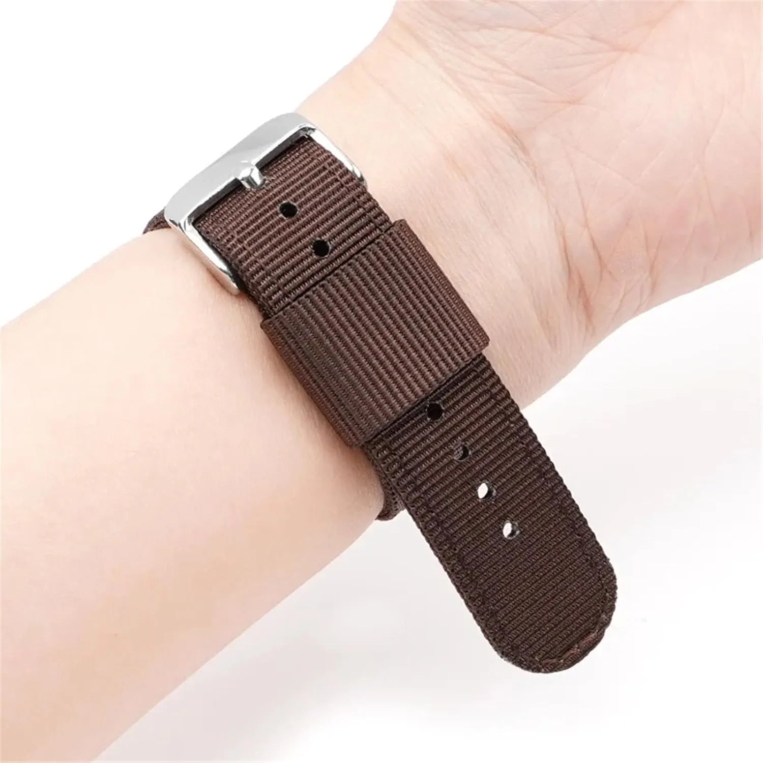 Watch chronologically Band 18 20 22 24mm Sport Quick Release Replacement Bracelet Men Women Universal Strap Nylon Canvas 