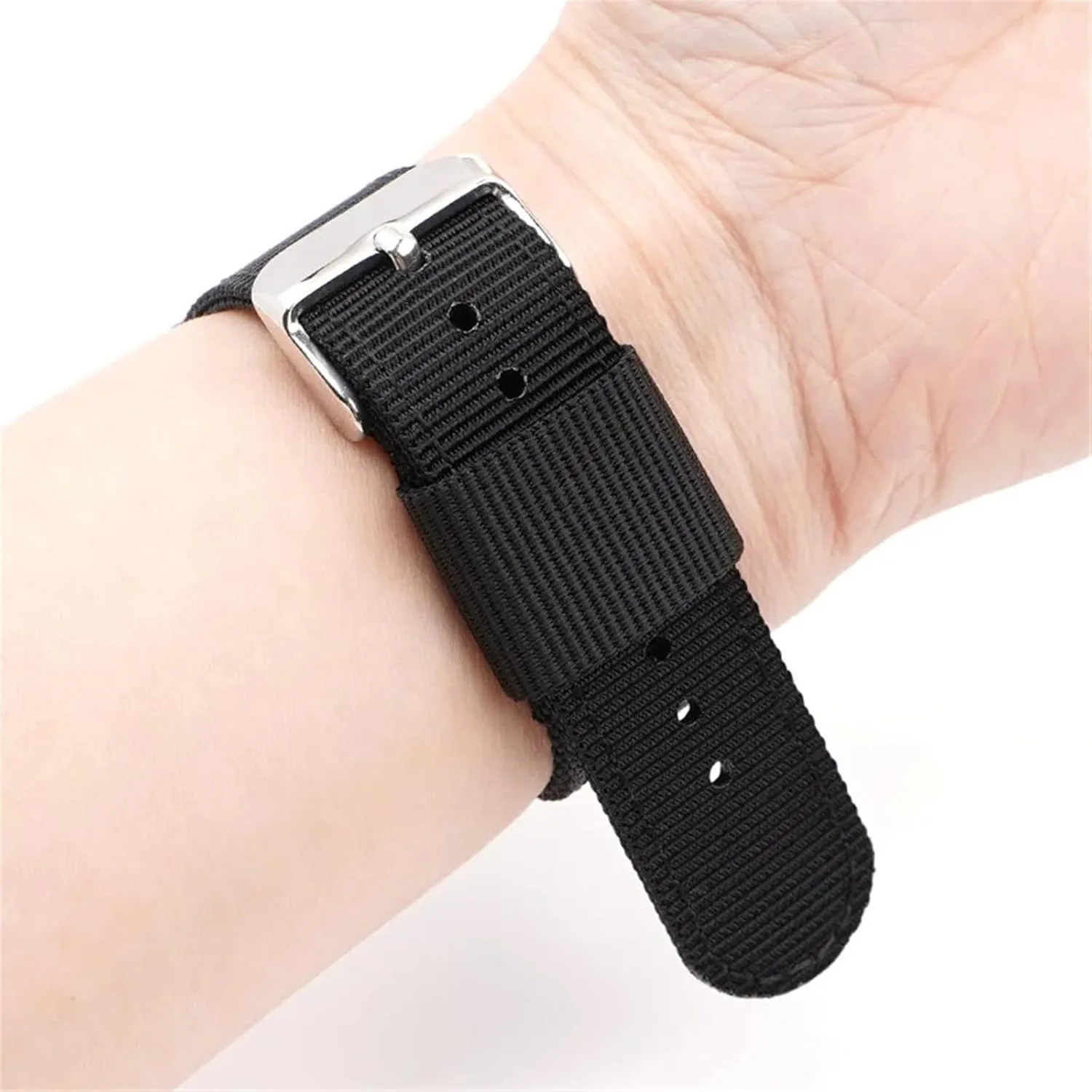 Watch chronologically Band 18 20 22 24mm Sport Quick Release Replacement Bracelet Men Women Universal Strap Nylon Canvas 