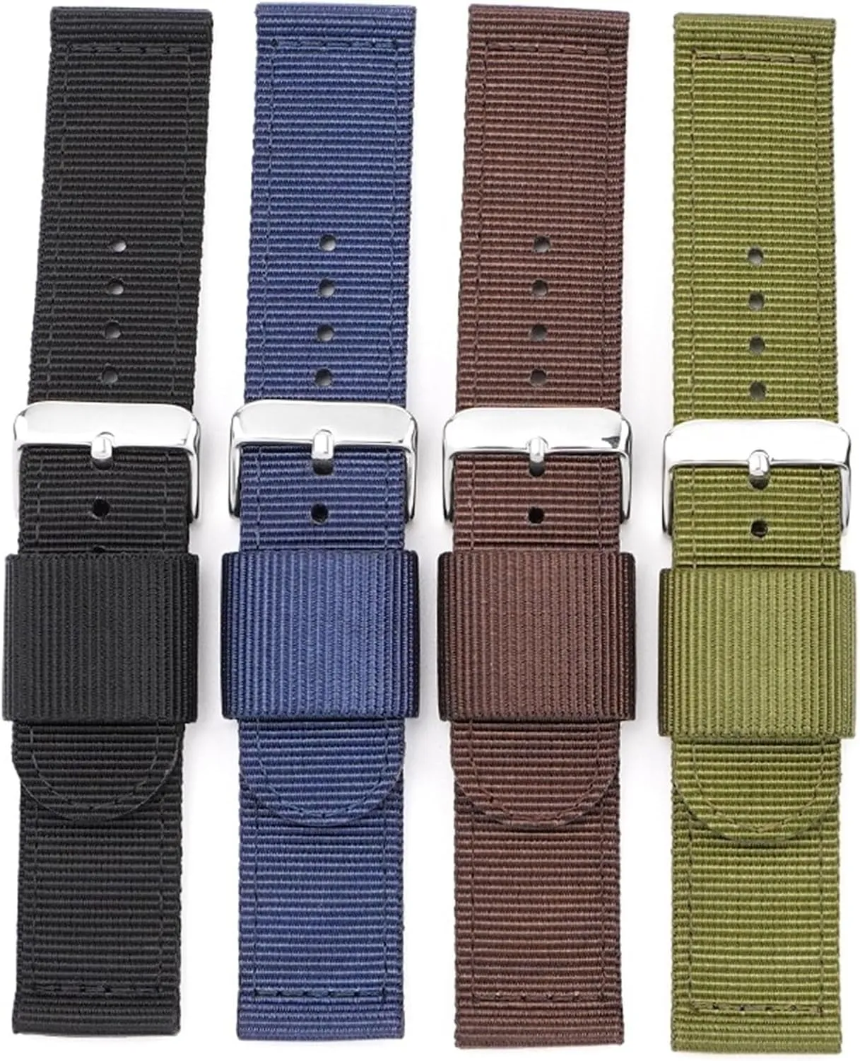 Watch chronologically Band 18 20 22 24mm Sport Quick Release Replacement Bracelet Men Women Universal Strap Nylon Canvas 