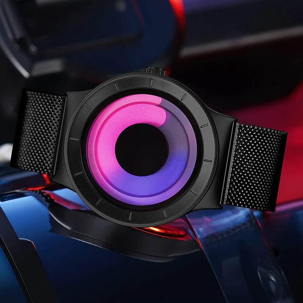 Watch Clock Relogio Masculino Unique adapt rid friendliness Wristwatch Business Watches Men Fashion Creative Original Design Watch Men Steel Mesh Men's 
