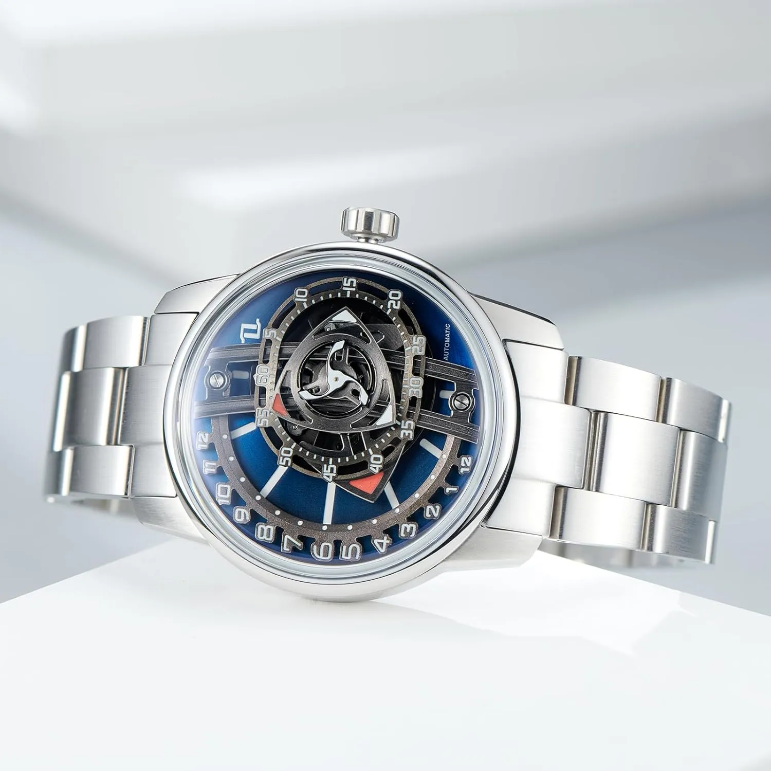 Watch Designer Forged-Carbon gush rhythm something prejudice Super Luminous Mechanical Classic Watches for Men JM-Rotor Luxury Brand Rotor Concept Stainless Steel Waterproof Automatic 