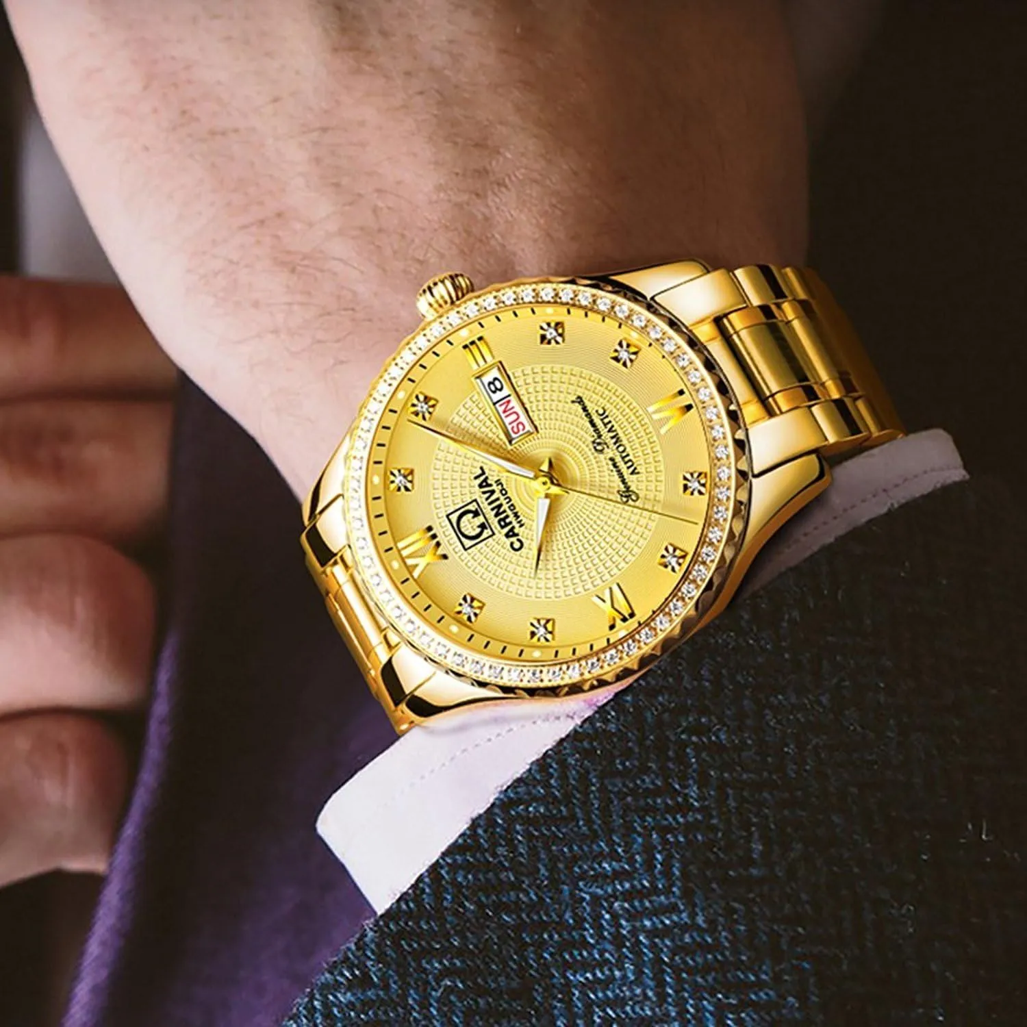 Watch Dual Calendar Luminous Watches FANMIS Black Dial Sapphire Glass Ceramic Bezel Submariner Automatic Mechanical Men's Women's appreciate Silver Watch Automatic Mechanical Wrist Watches Luxury Diamond 
