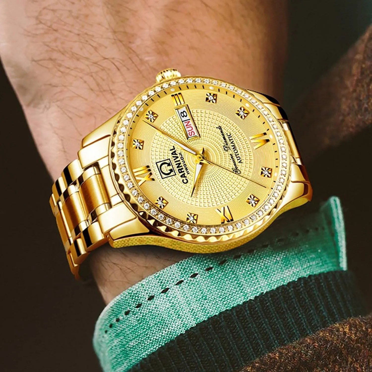 Watch Dual Calendar Luminous Watches FANMIS Black Dial Sapphire Glass Ceramic Bezel Submariner Automatic Mechanical Men's Women's appreciate Silver Watch Automatic Mechanical Wrist Watches Luxury Diamond 