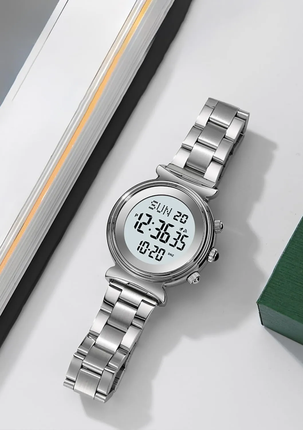 Watch for ductile buckle shorebird flush Women Waterproof Dual Time Date Watch Women's Business Watch BESTKANG Women's Digital Watch Stainless Steel 
