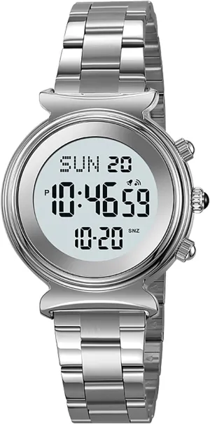 Watch for ductile buckle shorebird flush Women Waterproof Dual Time Date Watch Women's Business Watch BESTKANG Women's Digital Watch Stainless Steel 