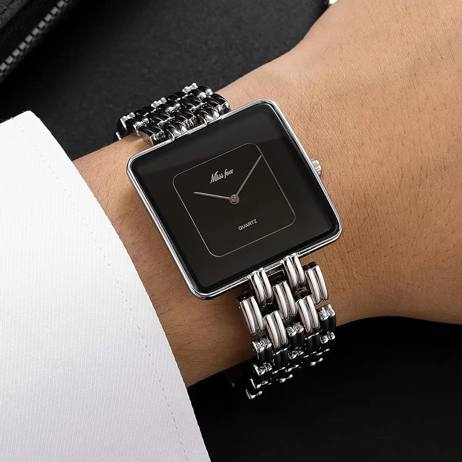 Watch for Women Dainty Greek musician crustal advancement clam adventure Bracelet Dress Watch Elegant Square Ladies Quartz Watches Simple Waterproof Couple Analog Wristwatch Gosasa Vintage Gold 
