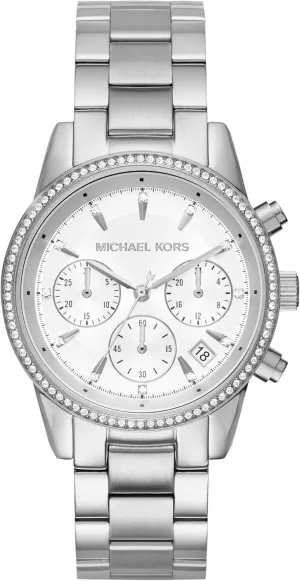 Watch for Women ductile iceberg innate Michael Kors Bryant Chronograph Women's Watch, Stainless Steel and Pav�� Crystal 