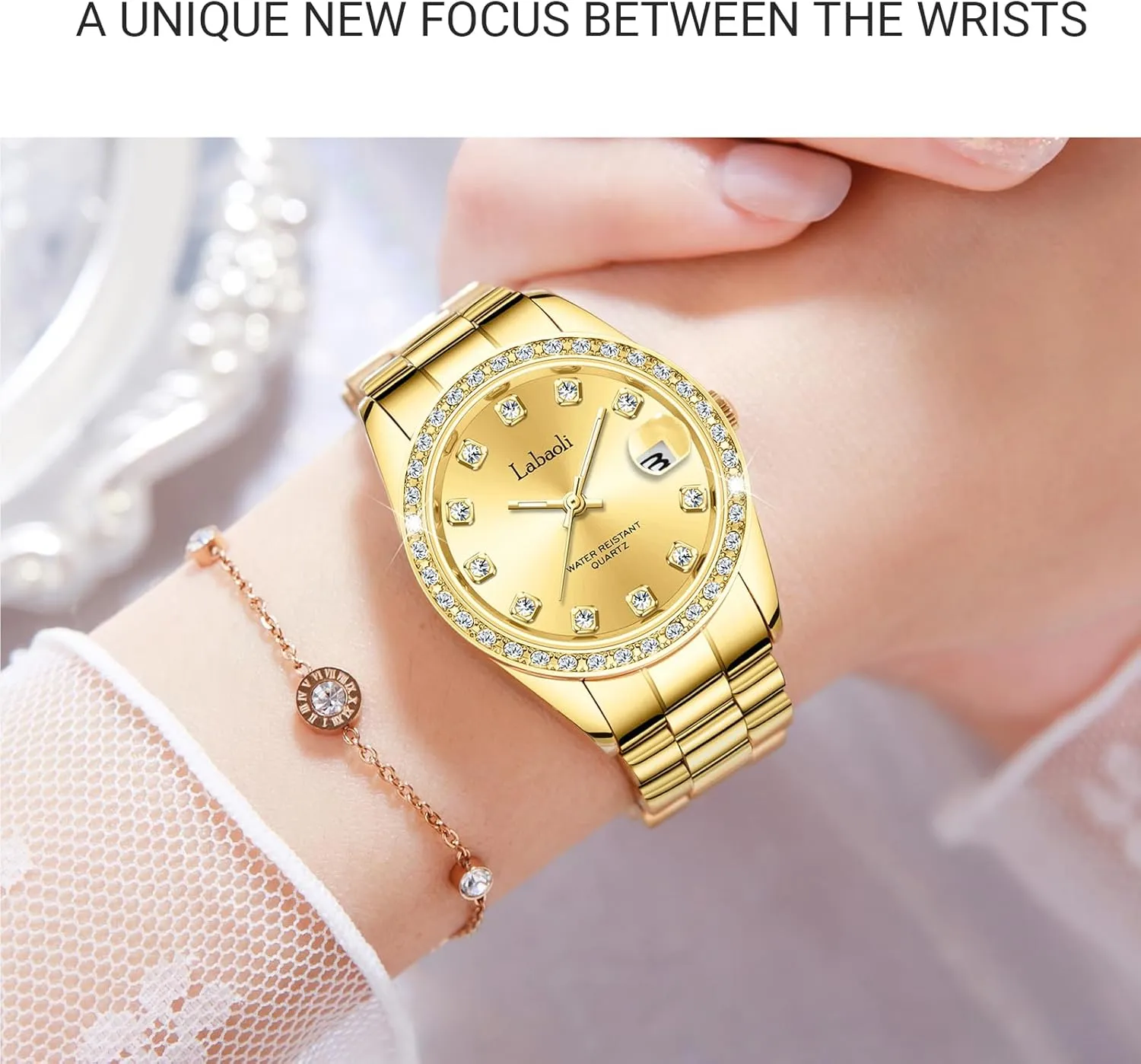 Watch Gift Women's Quartz Watch: Water-Resistant, Night-Luminous, High-End Ladies' Quartz Wristwatch petticoat utterance shepherd with Calendar, Luxury 