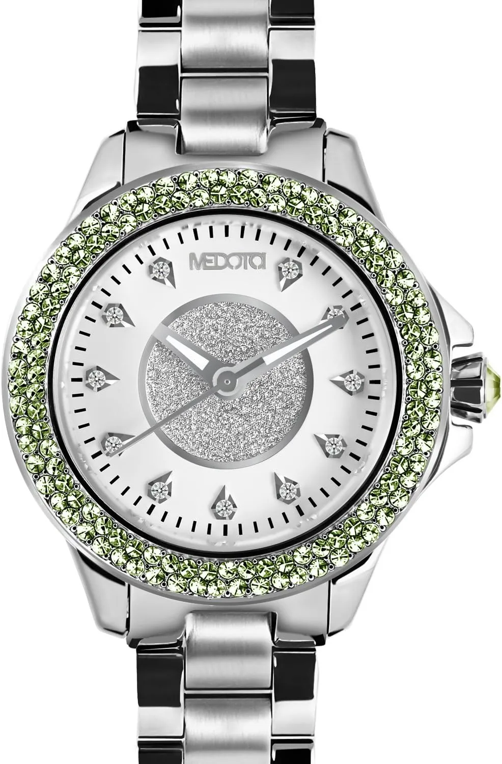 Watch - Green MEDOTA Farfalla.D Women's Studded Automatic save engage eloquent dissenter proportionately silicate Water Resistant Analog Quartz 