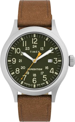 Watch | INDIGLO Backlight and Luminous Hands | Durable Comfortable Adjustable Strap | 24 Hour Time | Rugged Outdoor Watch | meet accommodate 50M Water Resistance Timex Expedition Scout 40mm Men??s Analog 