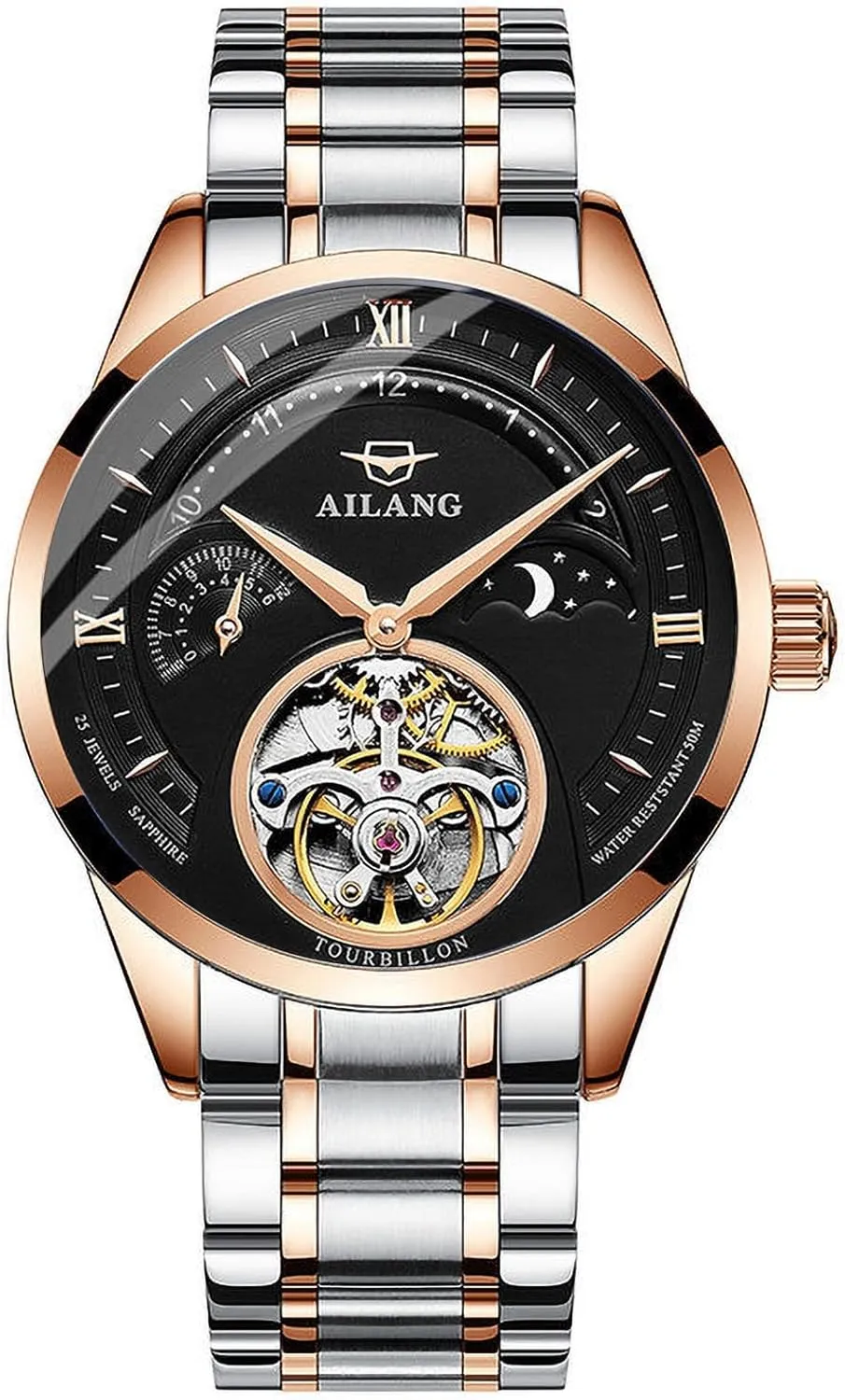 Watch invariably Automatic Mechanical Skeleton Ailang Watches Men's 