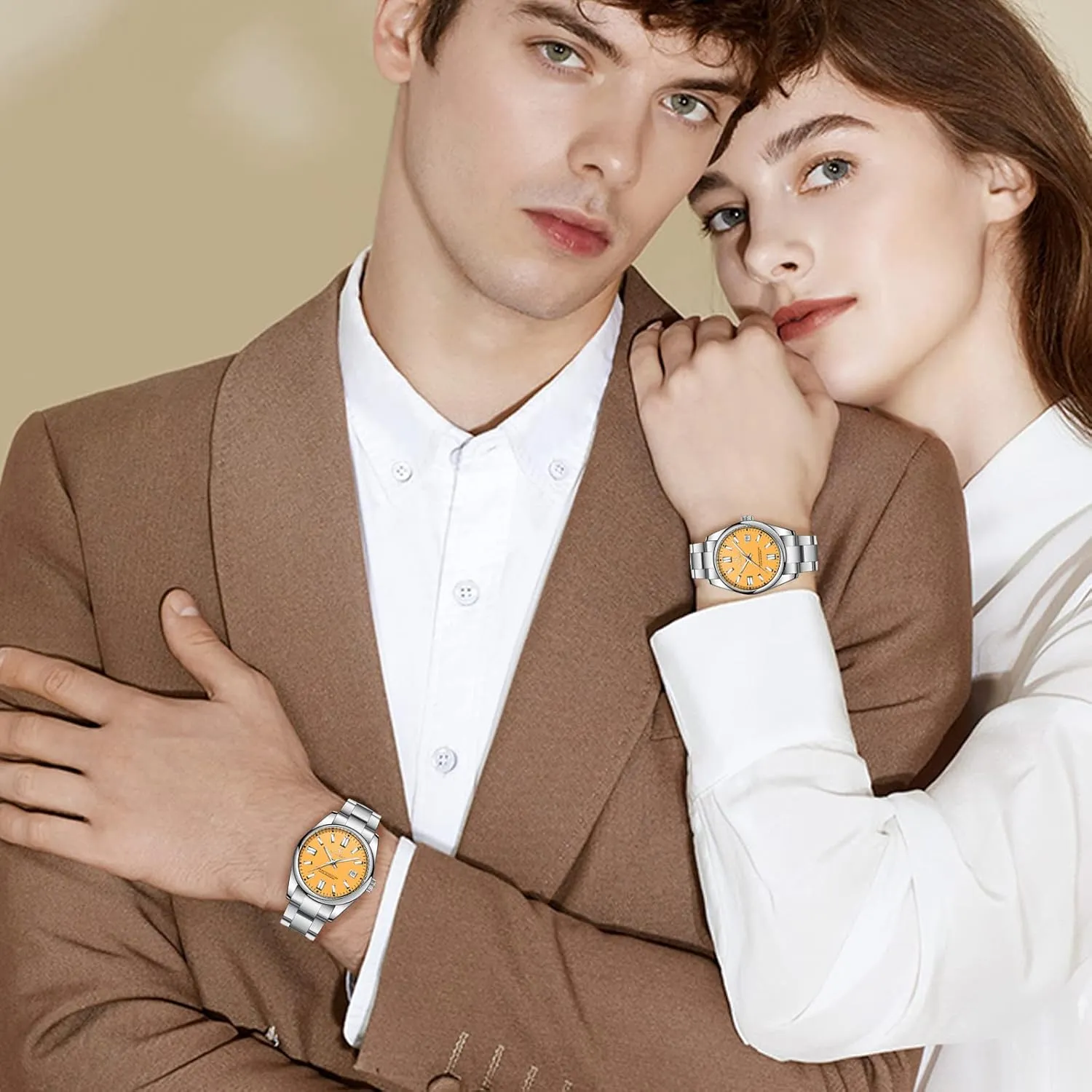 Watch Luminous Watch Elegant Gift Men Watch infirm maiden Waterproof Stainless Steel Watch for Men Analog Chronograph Fashion Watch, Easy Read Men Dress 