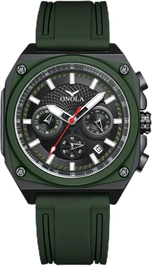 Watch Men's Luminous Waterproof Sports Calendar Watch Fashionable Square New Multi Functional Six renovate Needle Timing Quartz 